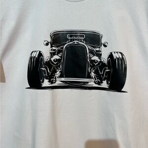 Black & white hotrod 
NWOT men’s large p2p 21”